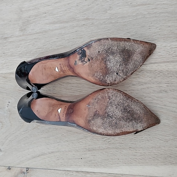 Schutz Cendi Vinyl & Patent Leather Pumps - Picture 9 of 16